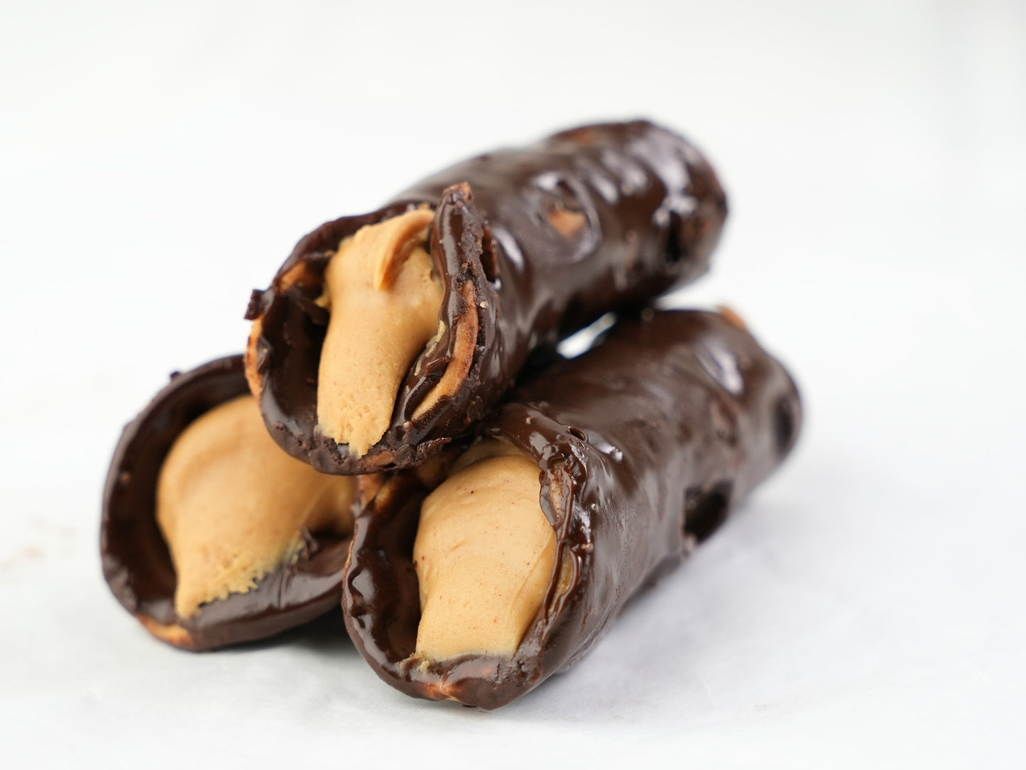 Gourmet Chocolate-Covered Peanut Butter Cannoli Platter