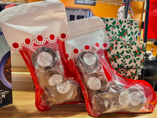 Holiday Sweet Sampler Stocking- 5 of our Best Sellers in a Festive Stocking