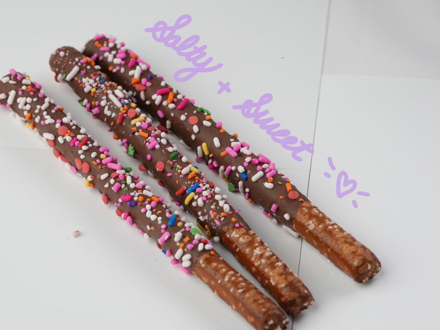 A Dozen Custom Dipped Pretzel Rods