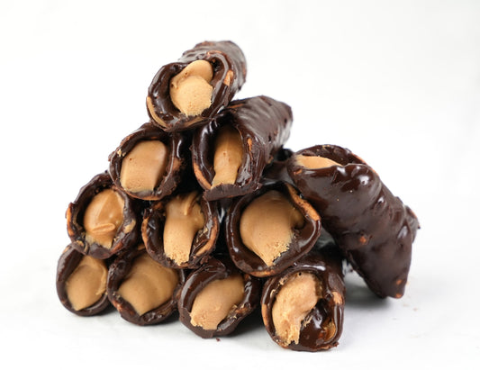 Gourmet Chocolate-Covered Peanut Butter Cannoli