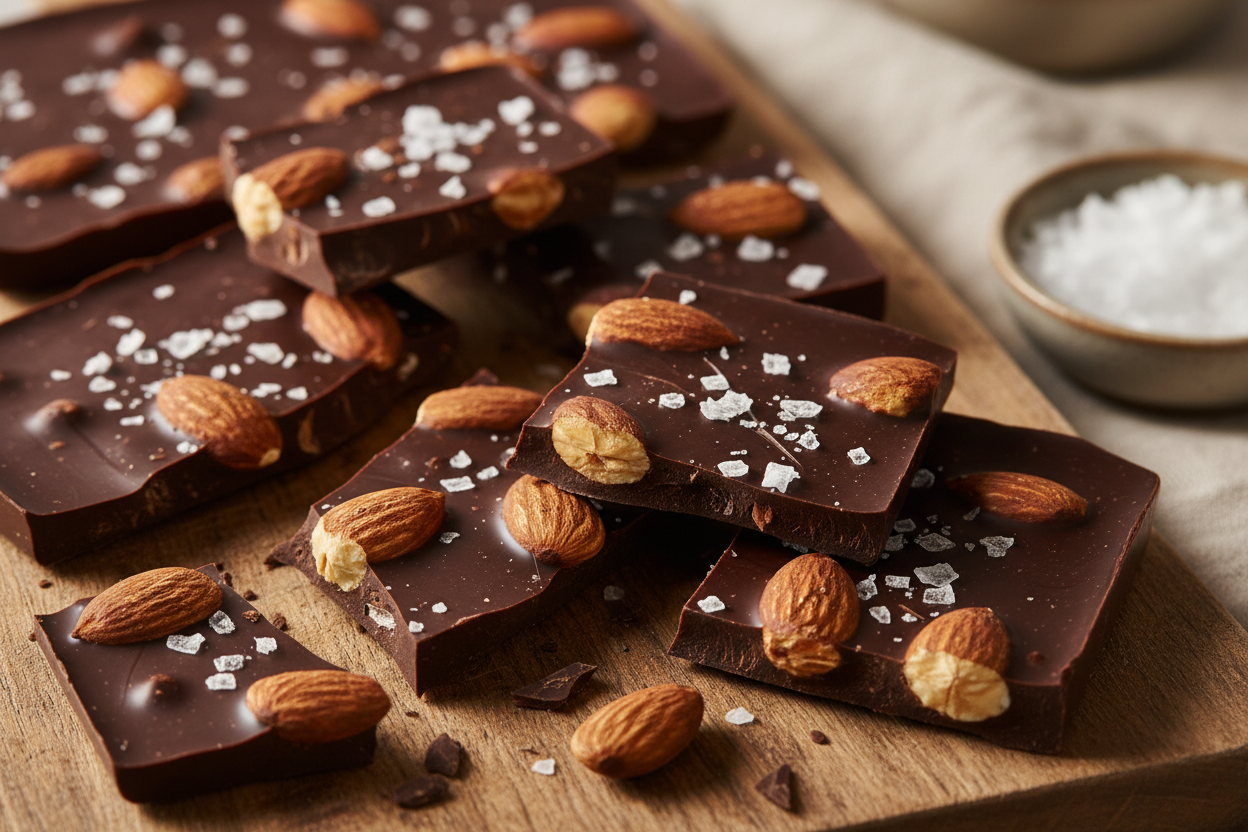 dark sea salt almond bark 